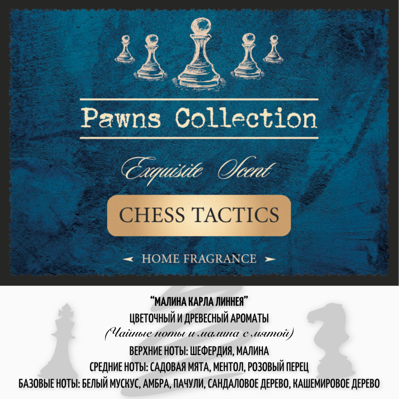 Автодиффузор для салона CHESS TACTICS 8 мл чайные ноты и малина с мятой
