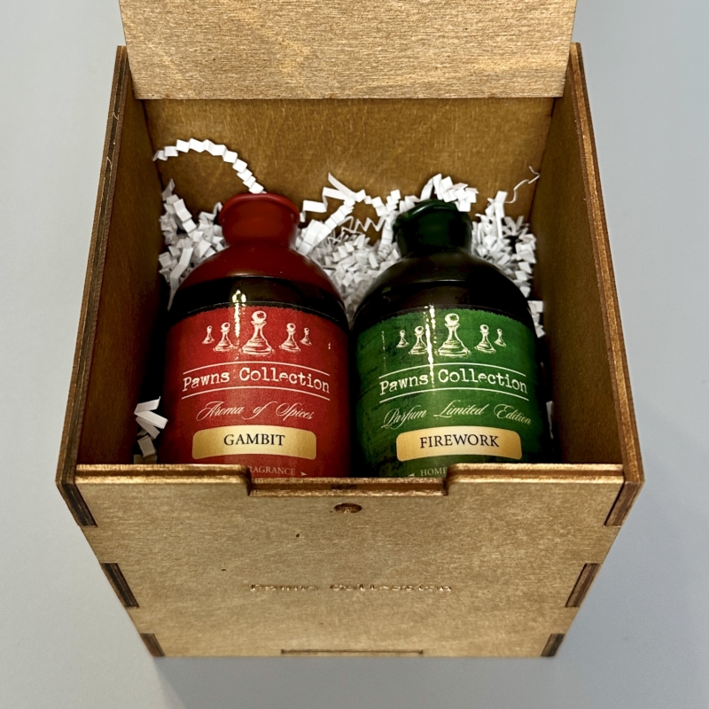 Коллекционная шкатулка Pawns Collection 14*12 см для аромадиффузоров ручной работы