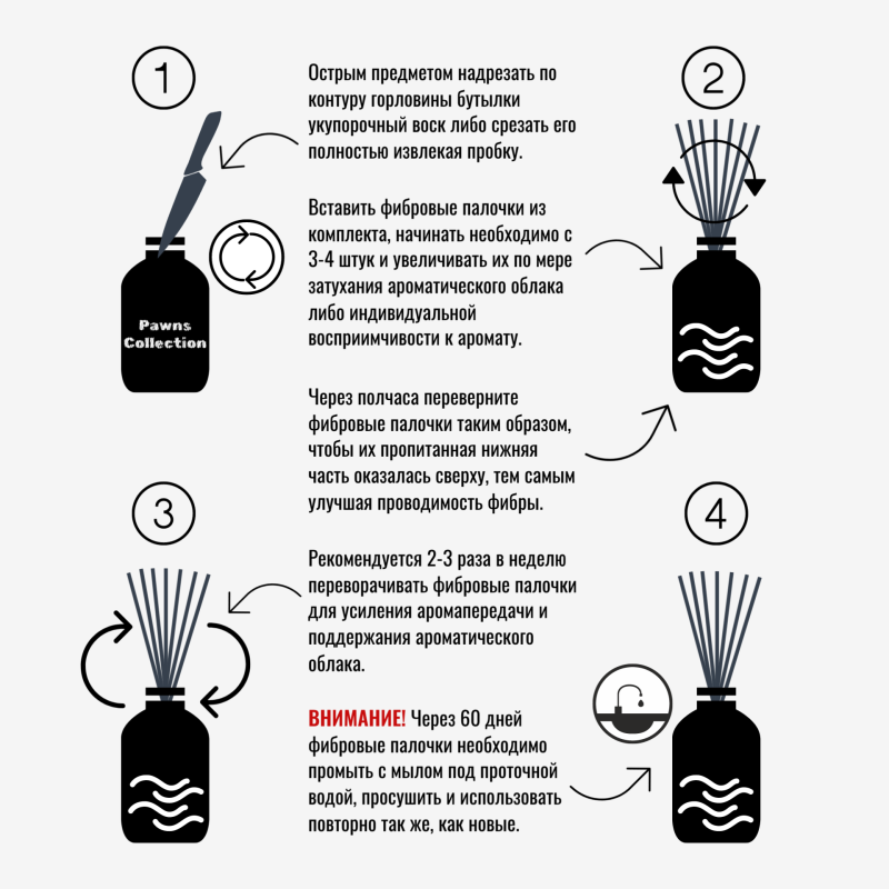 Праздничный комплект 2 в 1 диффузор и автодиффузор QUALITY 58 мл ноты бурбона с мёдом и табака