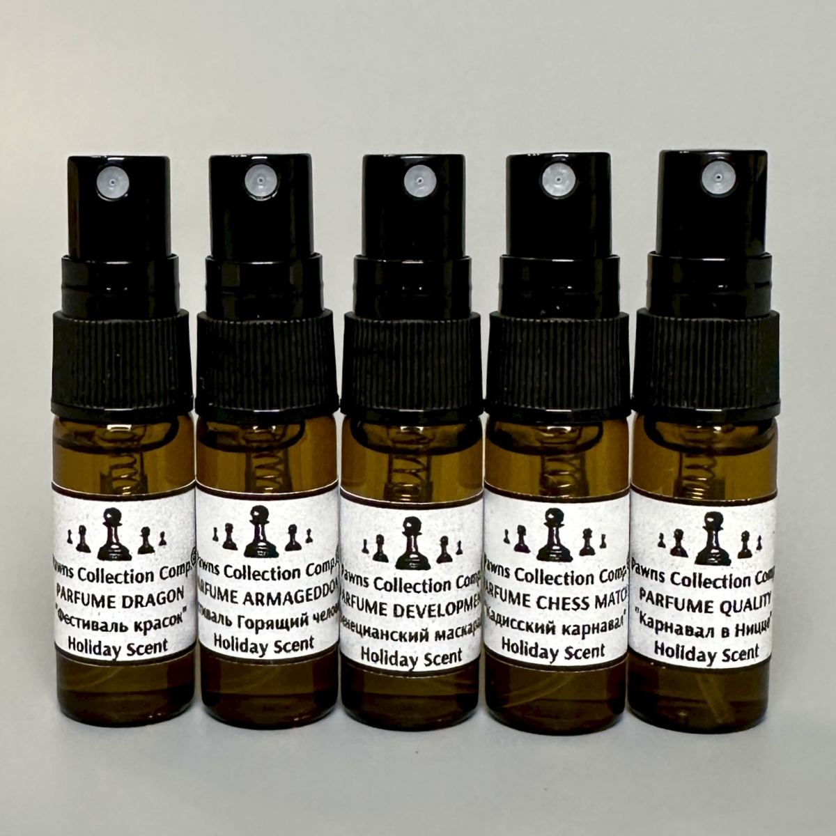 Набор 5 в 1 миниатюрный карманный парфюм и духи Holiday Parfum в формате стика 15 мл