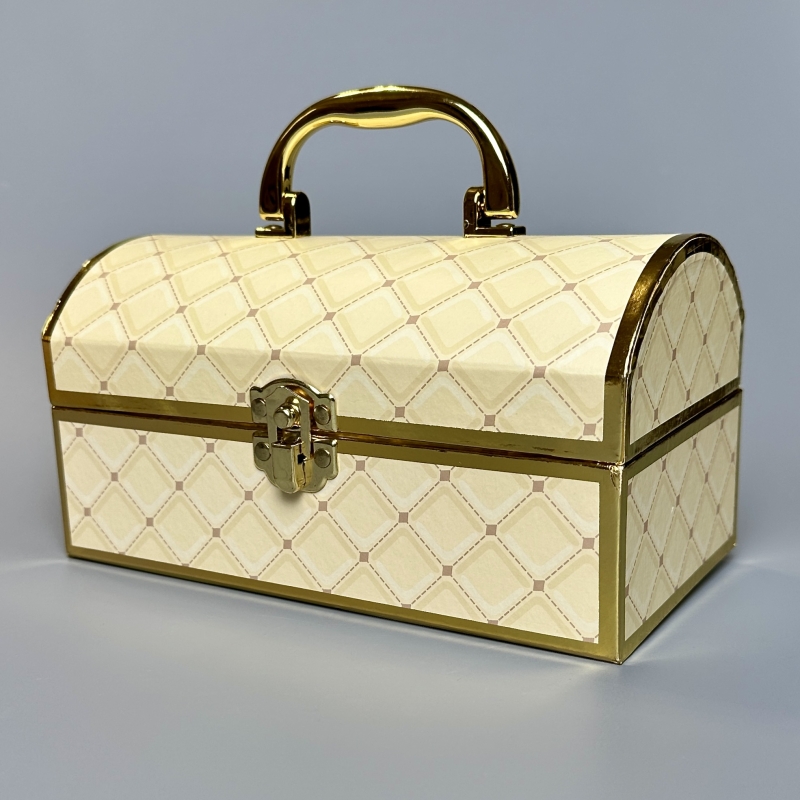Парфюмерный подарочный сундук Chest Beige Large 25*16 см ручной работы 1 шт