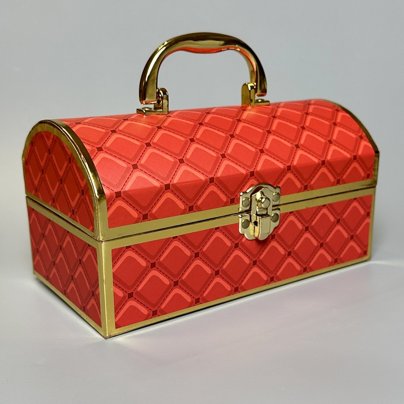 Парфюмерный подарочный сундук Chest Red Medium 23*14 см ручной работы 1 шт