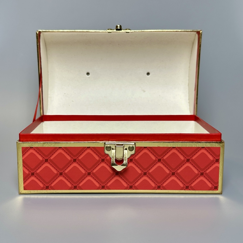 Парфюмерный подарочный сундук Chest Red Medium 23*14 см ручной работы 1 шт