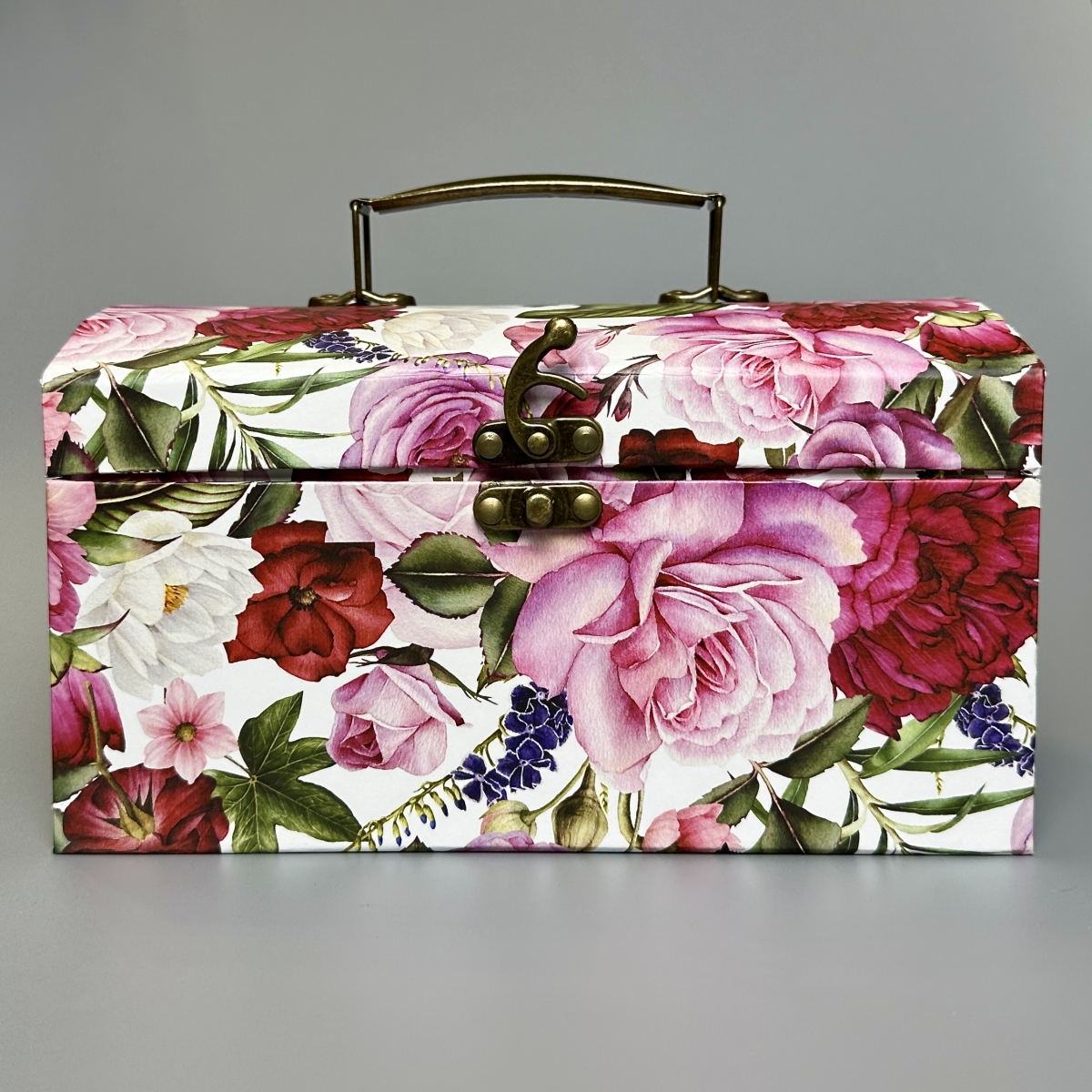 Подарочный сундук к 8 марта Chest Rose Large 25*16 см ручной работы 1 шт