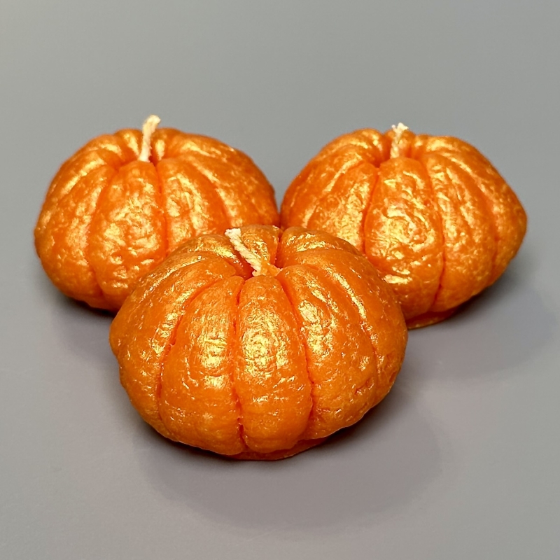 Новогодние и рождественские декоративные аромасвечи Rudolph's tangerines 3 шт (лимитированная серия)