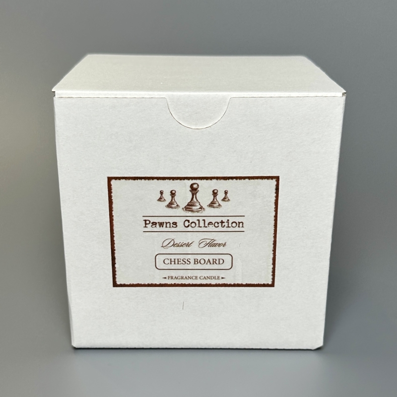 Ароматическая свеча с хлопковым фитилём Candle Flamber в подсвечнике из гипса с крышкой 1 шт