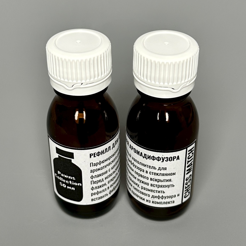 Рефилл парфюм для арома диффузора в гипсе Refill Chess Match Tower 50 мл пряные ноты табака и лаврового листа